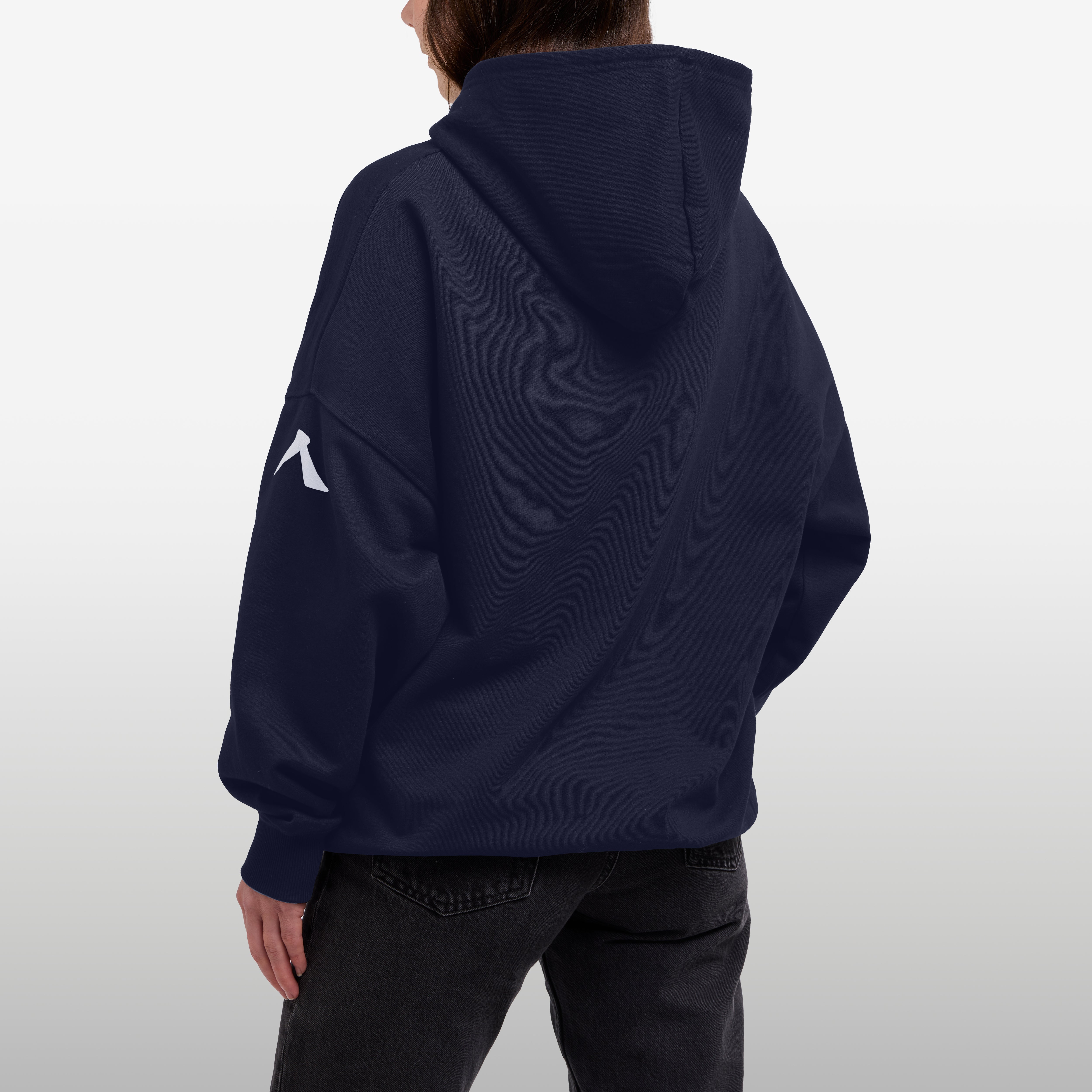 Unisex Hoodie Oversized – Organic H1 - Navy