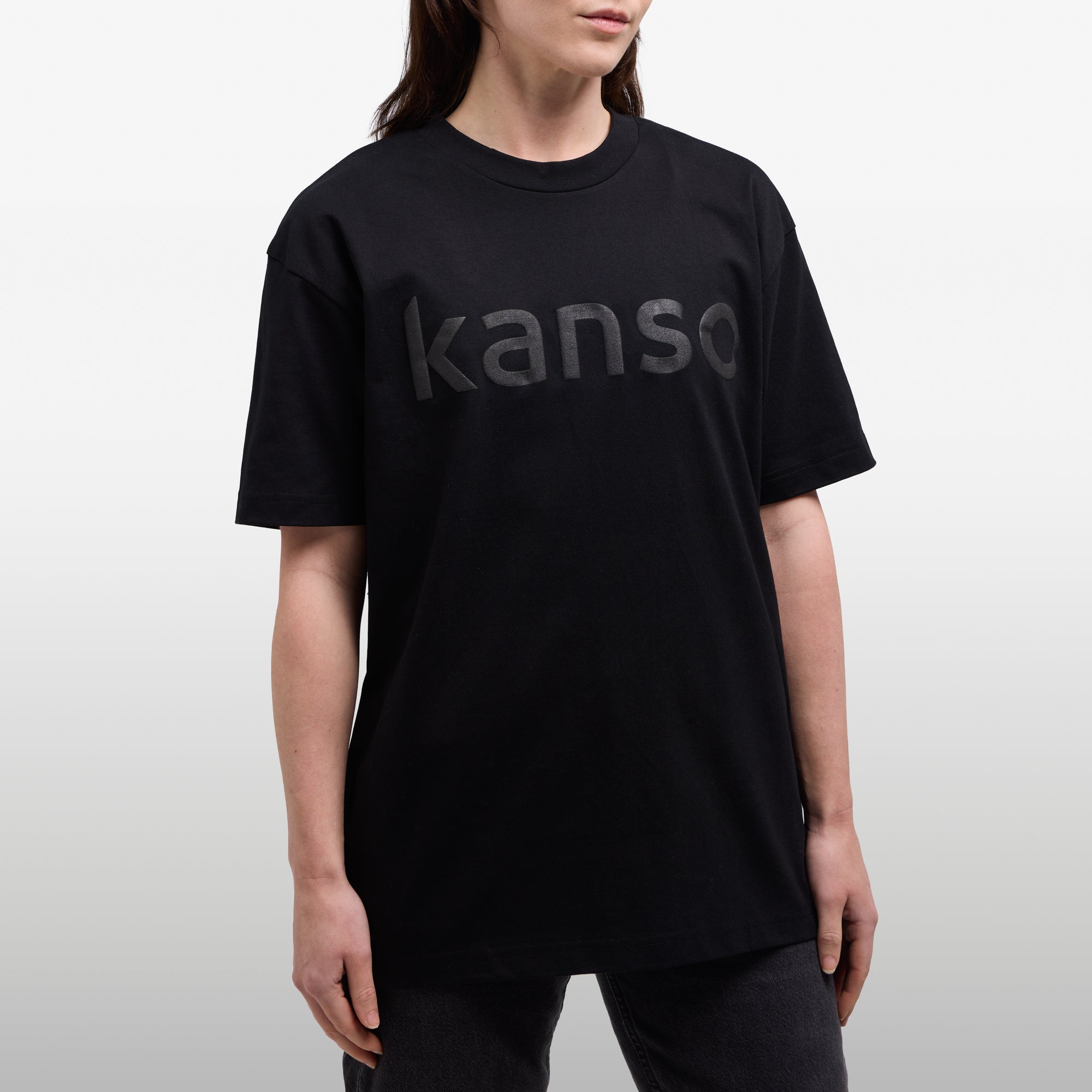 Unisex Tee Oversized – Organic T1 - Black