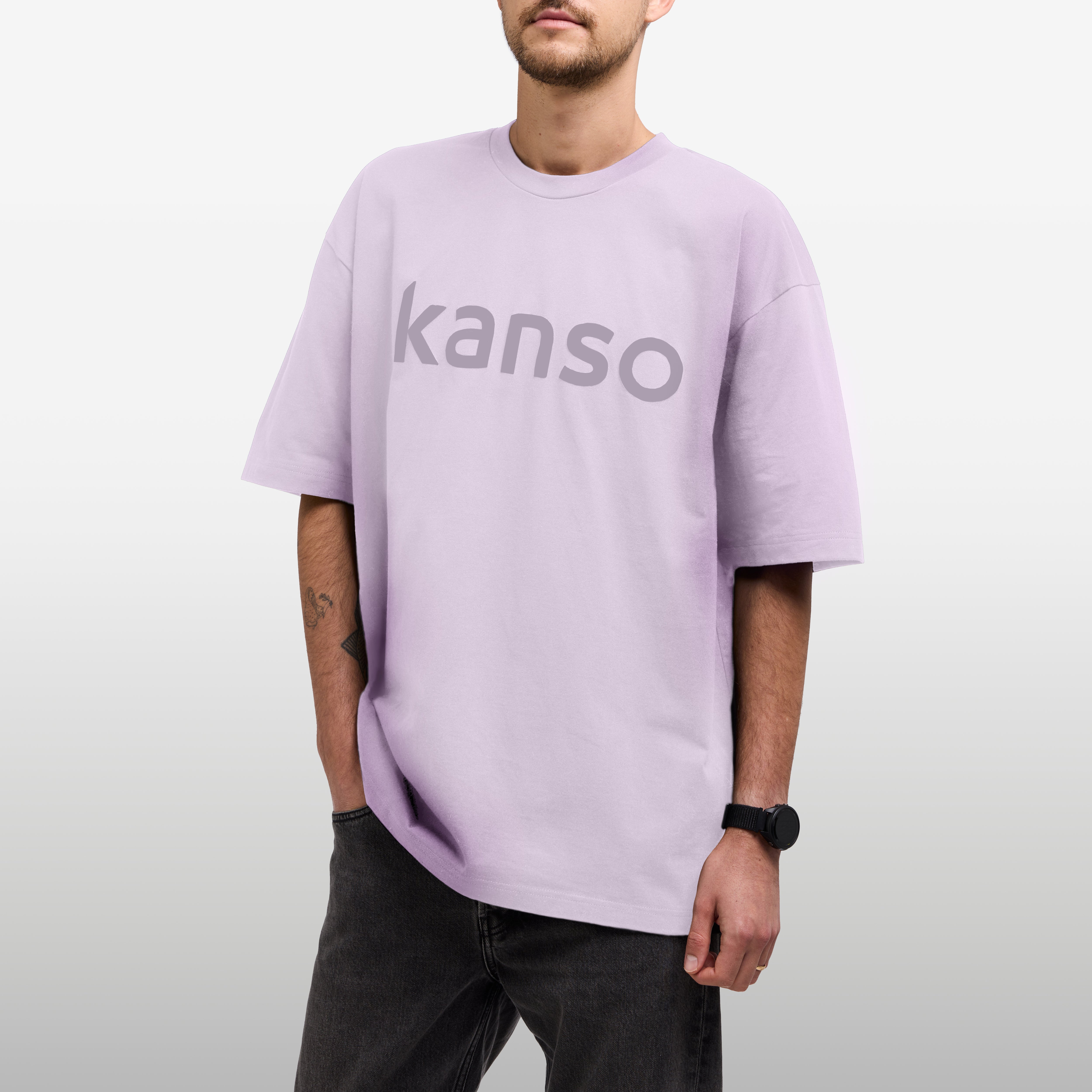 Unisex Tee - Oversized Fit - Dusty Purple