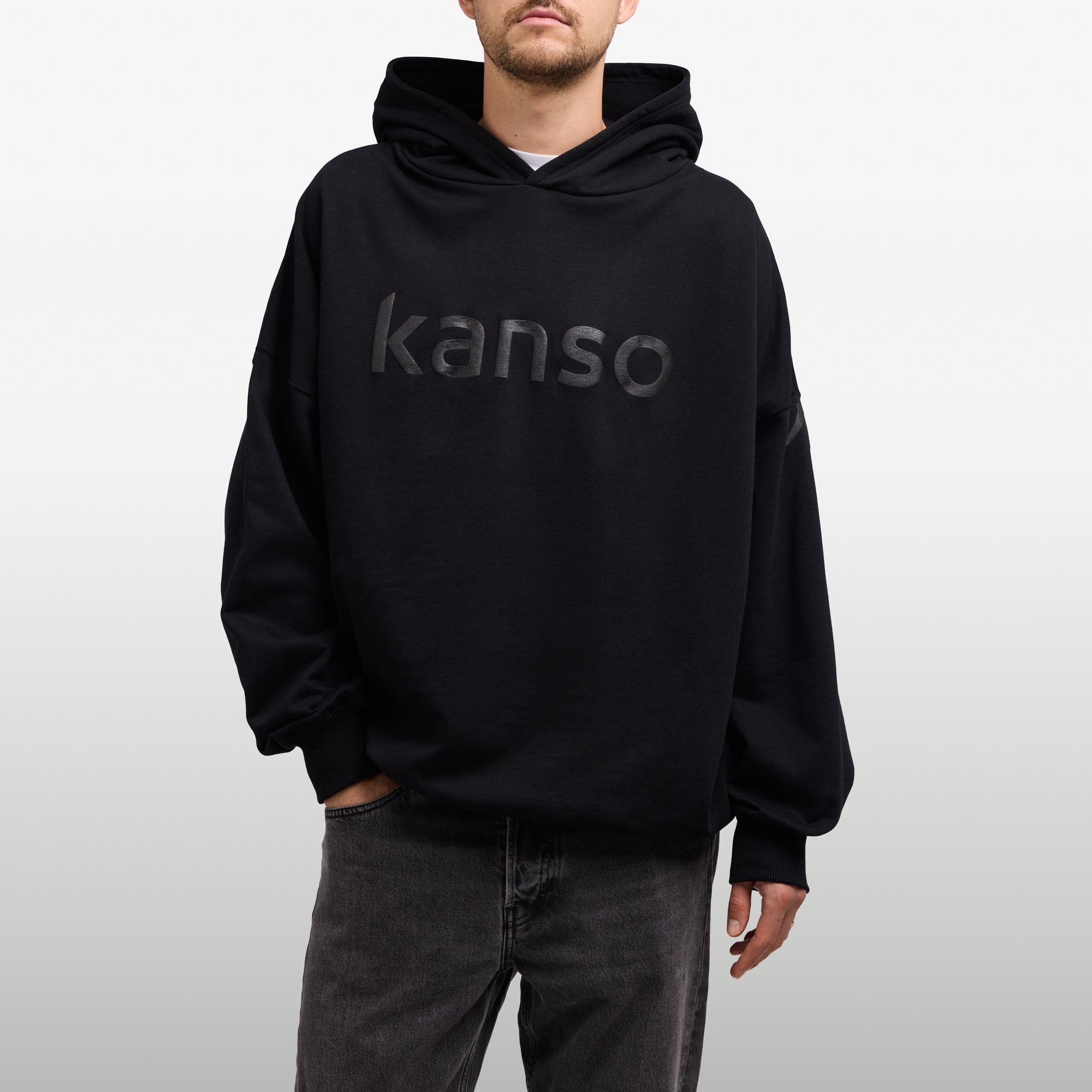 Unisex Hoodie Oversized – Organic H1 - Black