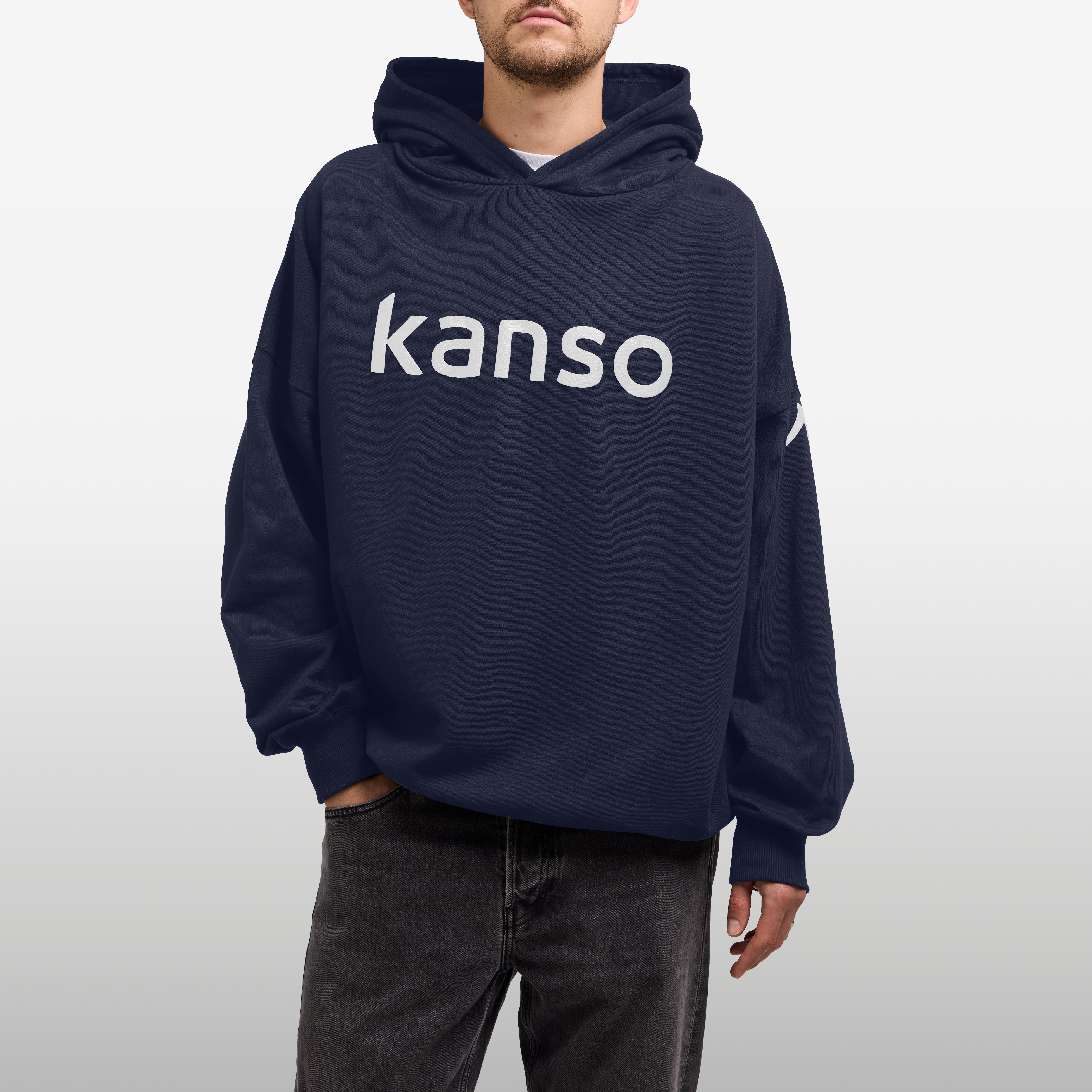 Unisex Hoodie Oversized – Organic H1 - Navy