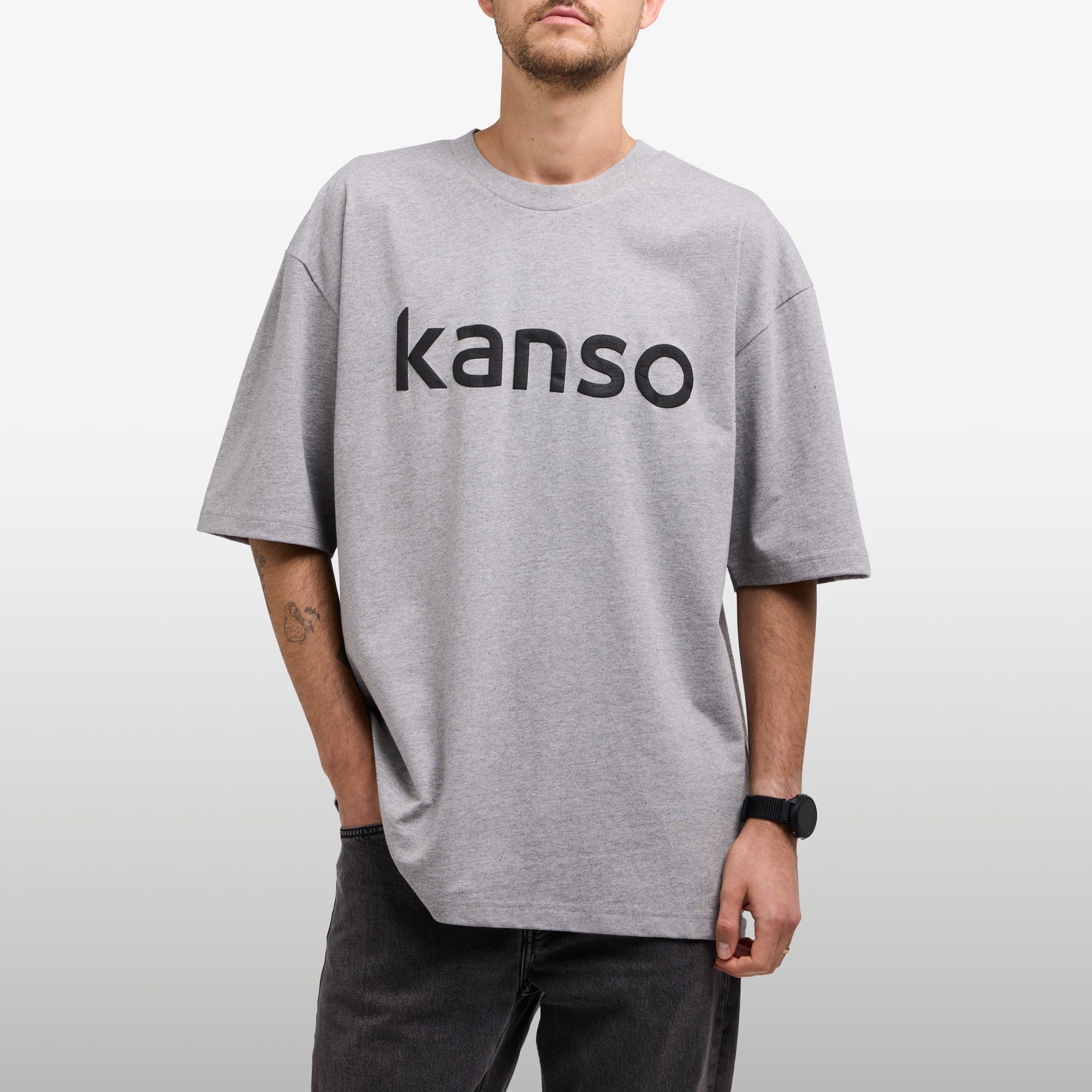 Unisex Tee Oversized – Organic T1 - Grey